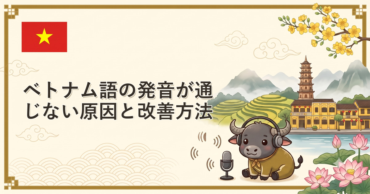 ベトナム語の発音が通じない原因と改善方法
